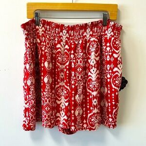 Knox Rose Red Patterned Shorts - Size XL - NWT!
